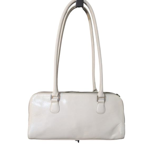 Vintage Y2K Boho Beige Leather Shoulder Strap  q - Picture 2 of 14